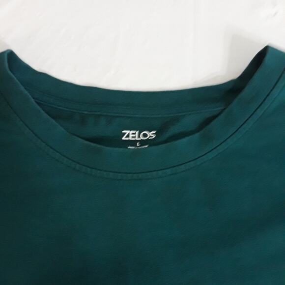 Zelos Womens Sz L Hunter Green Lightweight Long Sleeve Sweatshirt - Picture 4 of 10